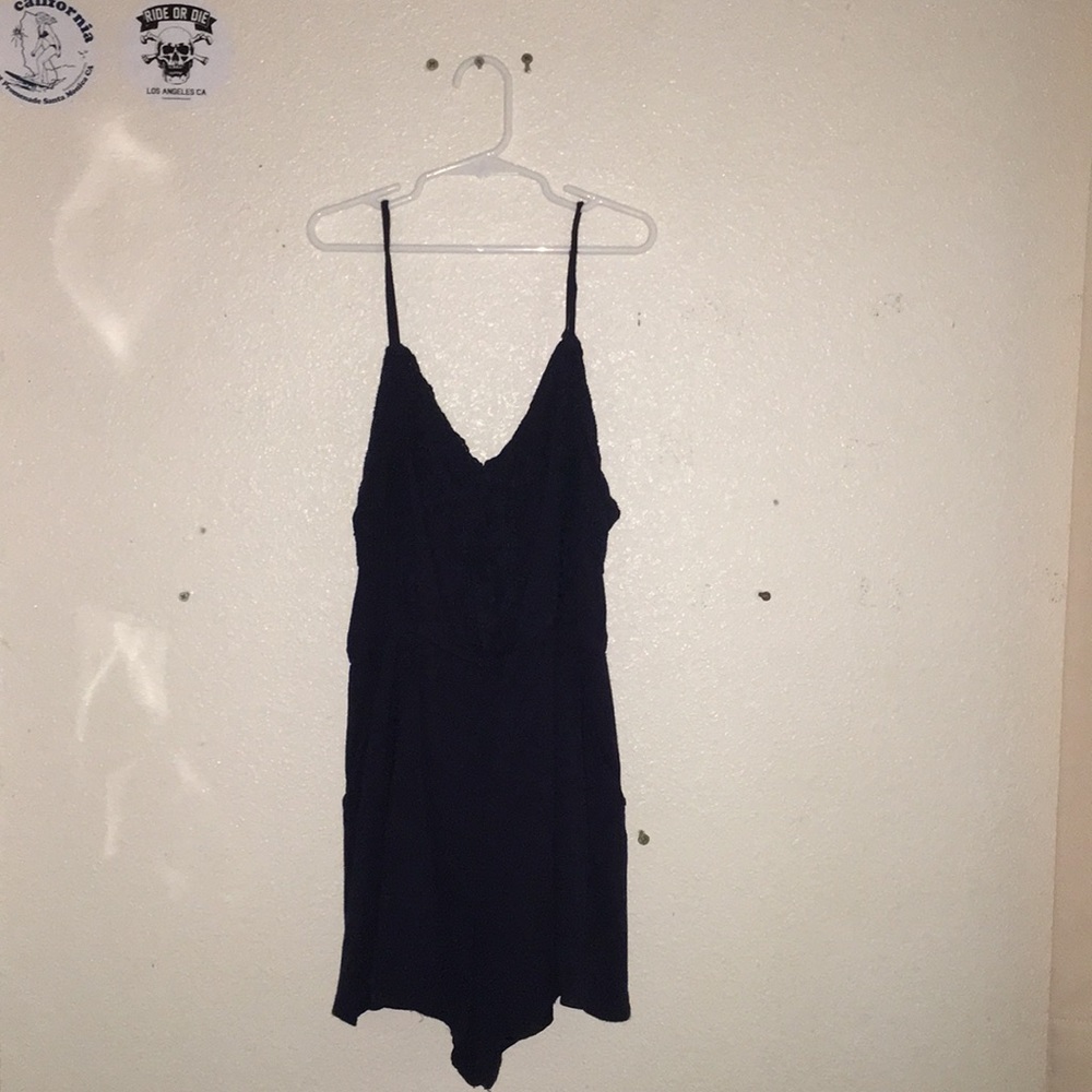 Navy blue romper